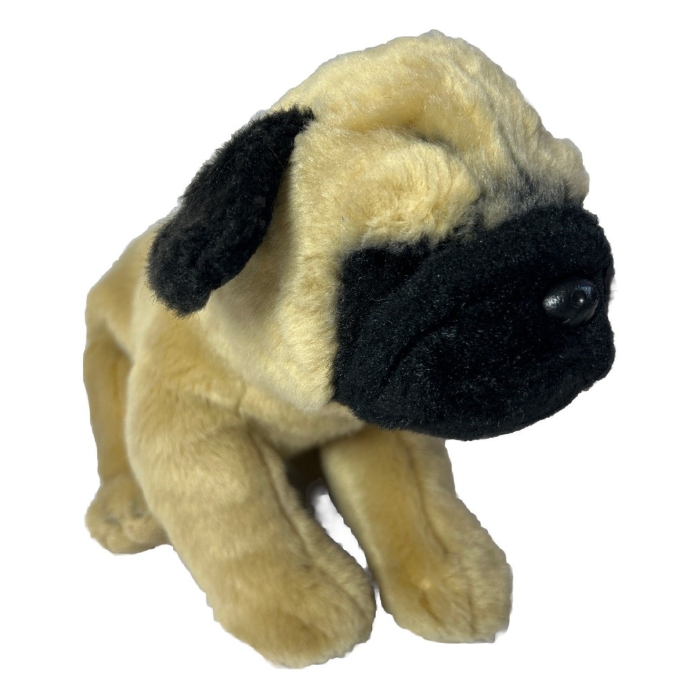 Demdaco Lift The Spirit Pug Puppy Dog Plush Stuffed Animal 13"